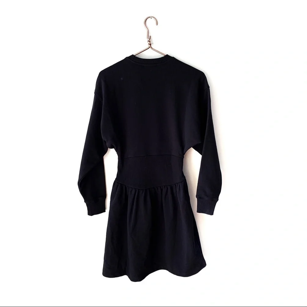 Opening Ceremony Black Sweatshirt Dress New